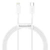 Kabel Baseus Superior Series USB-C / Lightning PD 20W 1 m - biały